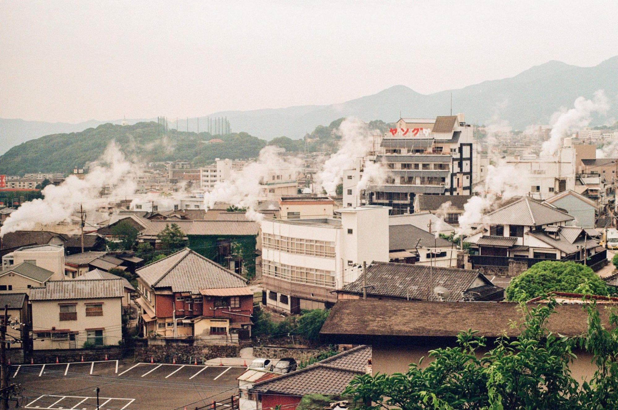 鉄輪温泉の様子