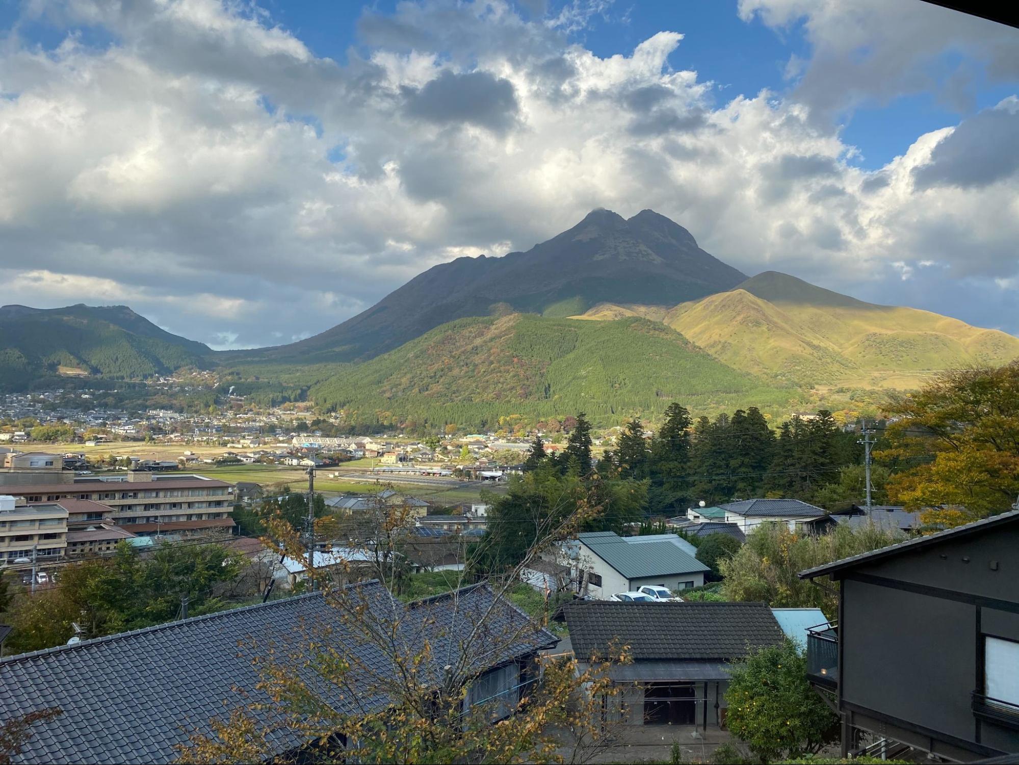 自然が広がる湯布院町の風景